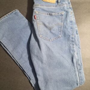 Levi's Performance Straight 514 Light Blue Relaxed Men Jeans 18R